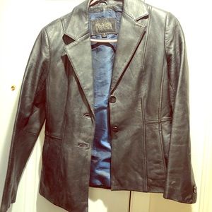 Women’s leather black jacket